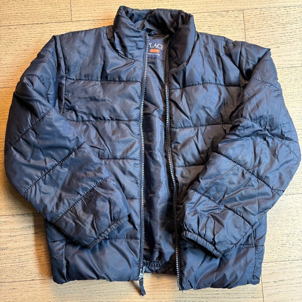 The Children's Boys Puffer Jacket - Navy Size 5-6